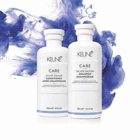 keune - care silver savior - shampoo and conditioner bundle