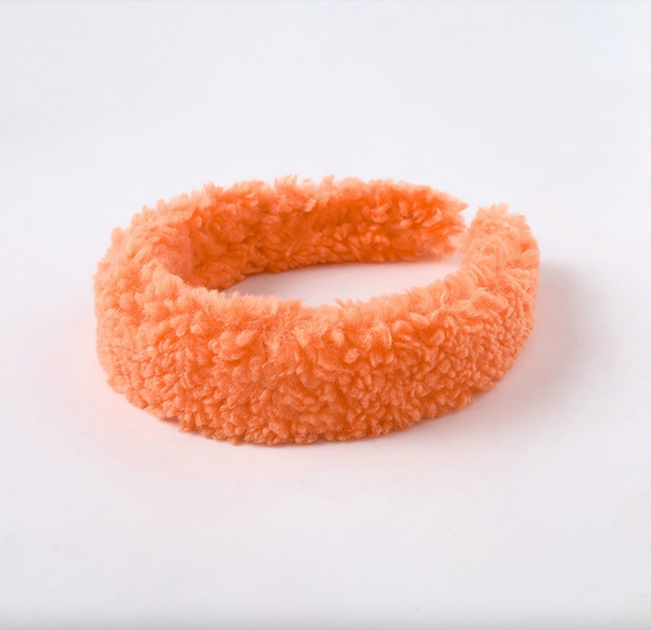 plush teddy headband - faux fur