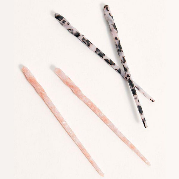 spiral acrylic hair sticks